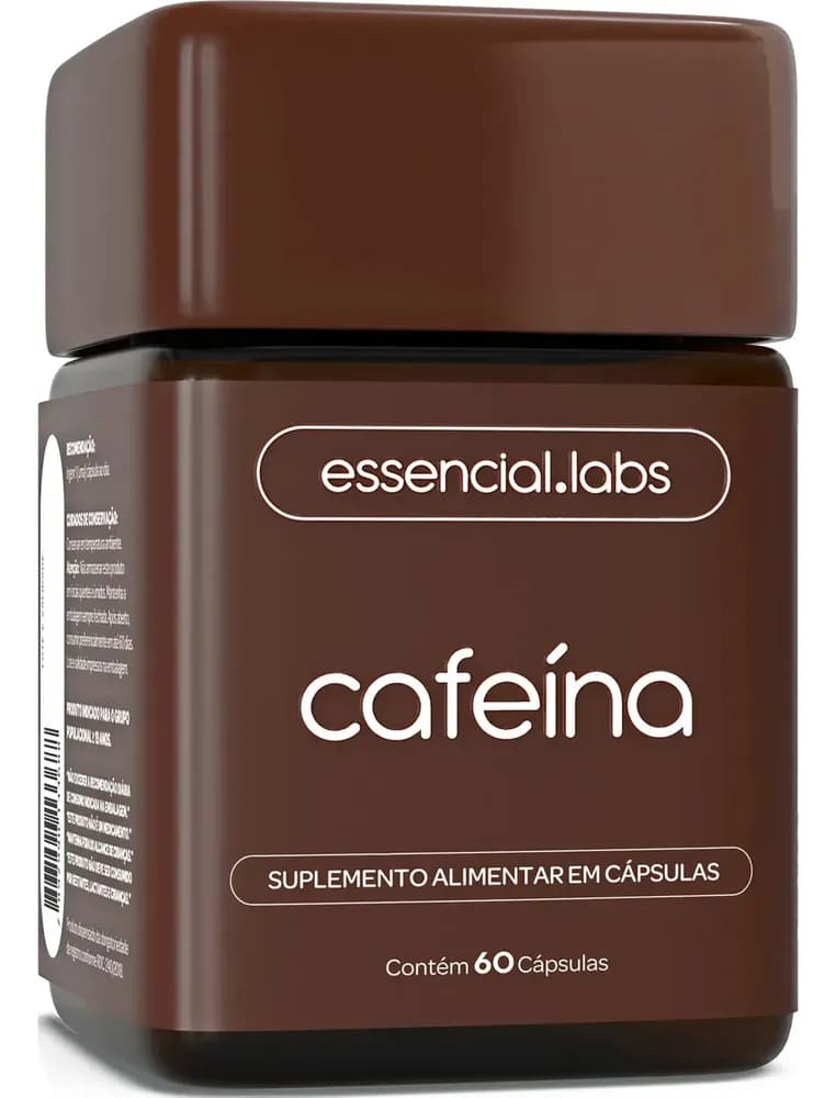 CAFEÍNA 100% PURA 200mg por Cápsula - 60 Cápsulas - Termogênico com Fórmula Concentrada para a Máxima Absorção