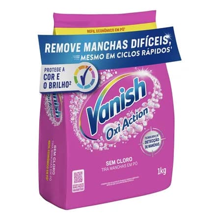 Tira Manchas Vanish em Pó Oxi Action para Roupas Coloridas 1kg