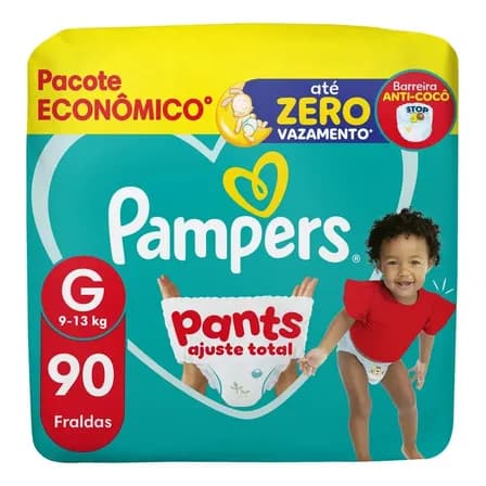 Fralda Pants Ajuste Total Tamanho G 90 Unidades Pampers