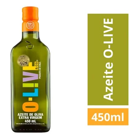 Garrafa Azeite extra virgem 450ml O-Live & Co