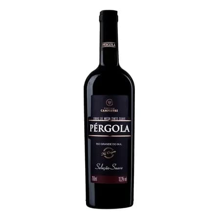 Vinho Tinto Suave De Mesa Seleçao Pergola Garrafa 750ml