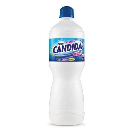 Água Sanitária Super Cândida 1 Litro Limpeza