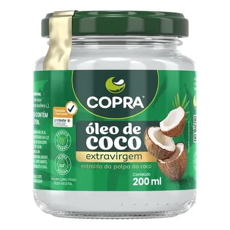 Óleo De Coco Extra Virgem Copra 200ml