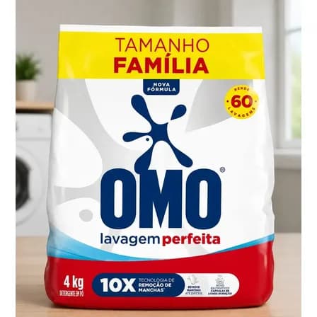 Omo Tamanho Família Sabão em Pó Lavagem Perfeita Pó