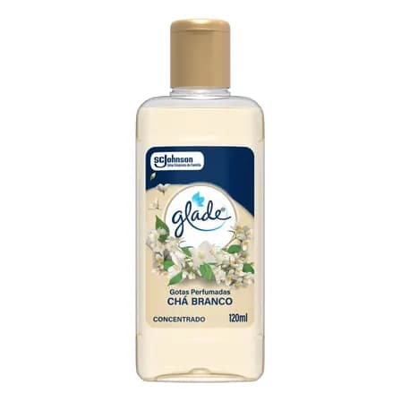 Glade Limpador Perfumado Concentrado Gotas Perfumadas Chá Branco 120ml
