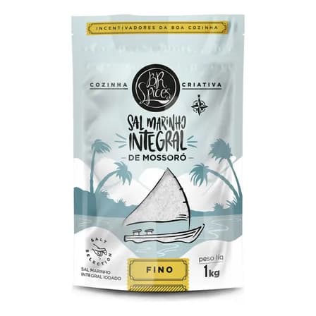 Sal Marinho Br Spices Integral Fino Pouch 1kg
